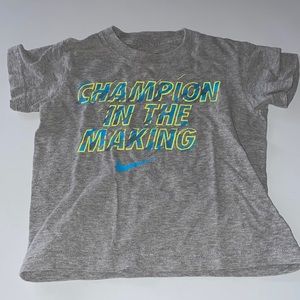 Nike T-shirt champion in the making size 2T